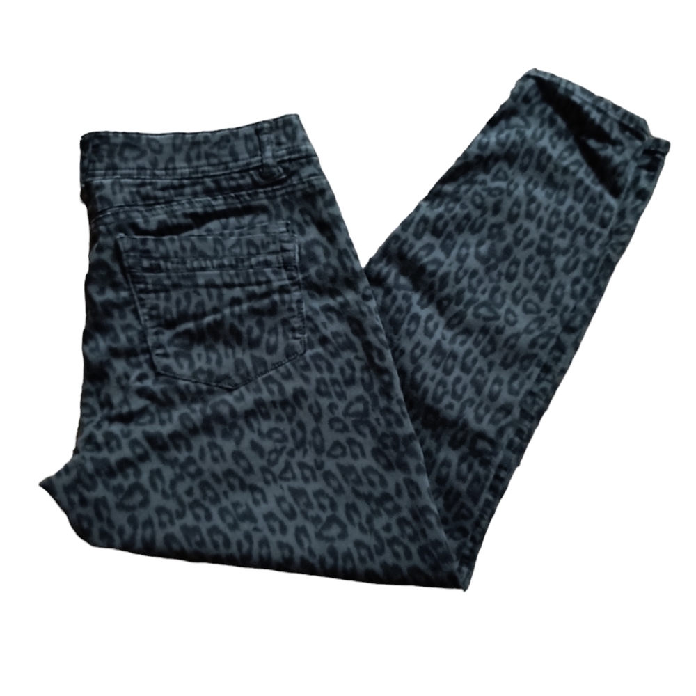 Democracy "Ab" Technology Animal Print Skinny Jeans Size 10